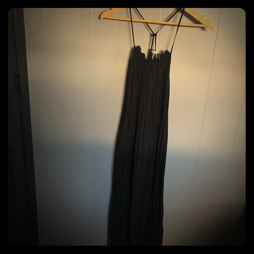 H&M midi black dress